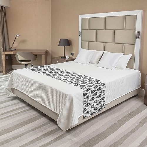 Double Layer Bed Runner Baroque Style