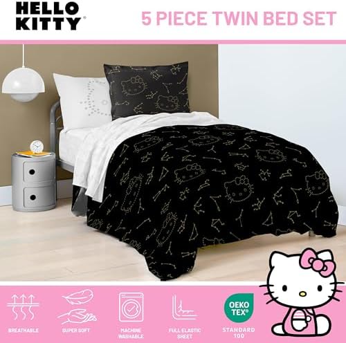 Hello Kitty Twin Comforter Set
