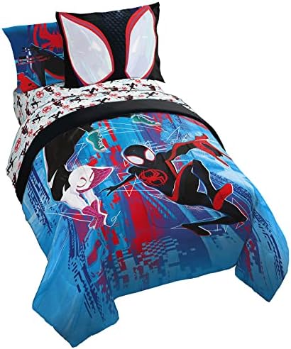 Spider-Verse Glitch Marvel Spiderman 7 Piece Bed Set