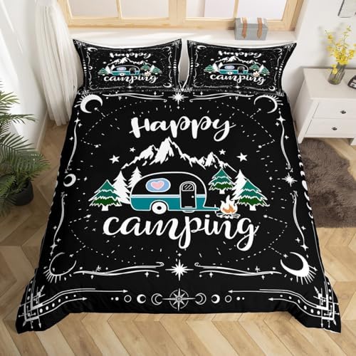 Erosebird Happy Camping Duvet Cover Set