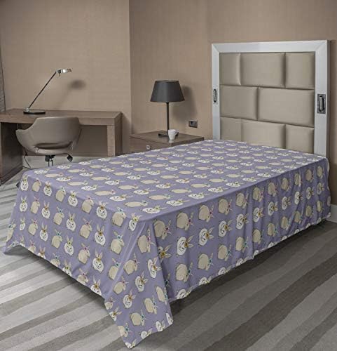 Rabbit Flat Sheet for Bedside relaxation