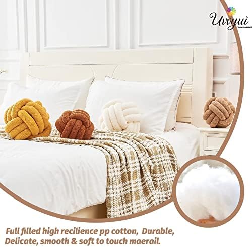 Uvvyui Knot Pillow Ball 11-Inch Khaki