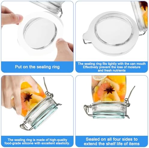 Xinjoduz Airtight Silicone Jar Gaskets