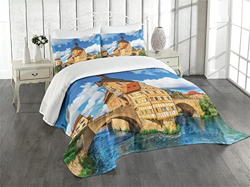 Ambesonne Travel Bedspread Set