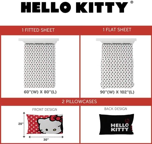 Hello Kitty Polka Dot Bedding