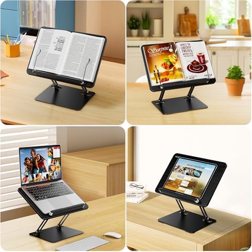 Ergonomic Book Holder Adjustable for Laptops Tablets