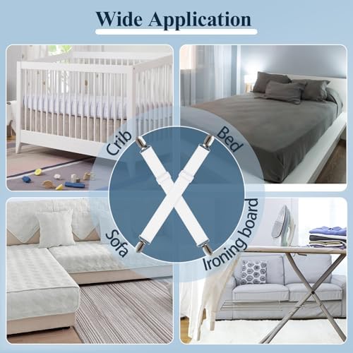 Adjustable Elastic Sheet Fasteners for Mattresses