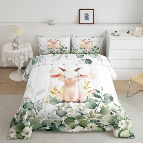 Erosebird Full-Kawaii Animal Bedding Set for Girls