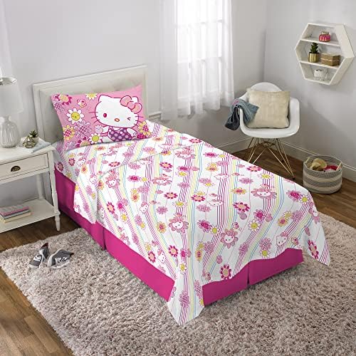 Franco Kids Bedding Super Soft Microfiber Sheet Set Twin Hello Kitty