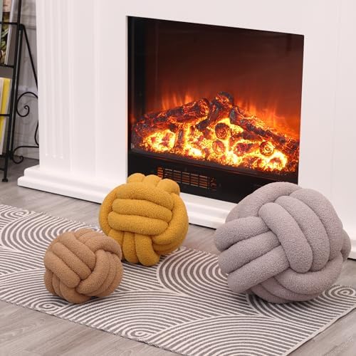 Petrella Knot Pillow Ball Round Throw Pillow 11inch