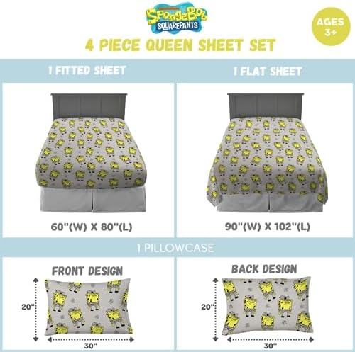 SpongeBob SquarePants Microfiber Queen Bedding Set
