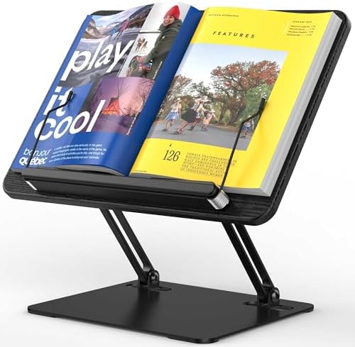 Ergonomic Book Holder Adjustable for Laptops Tablets