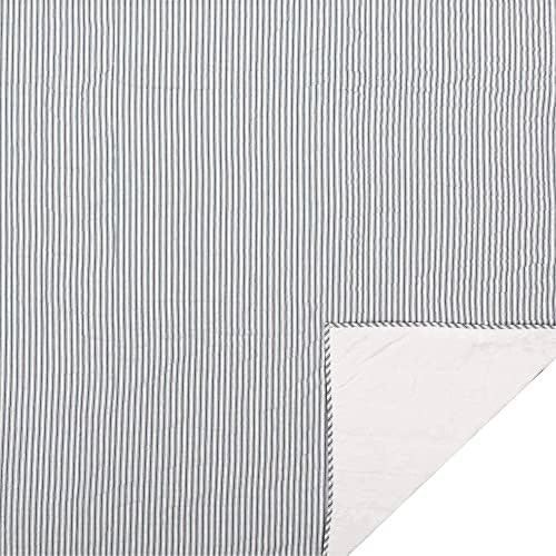 Twin Bed Coverlet Soft Cozy Denim Stripe Bedding