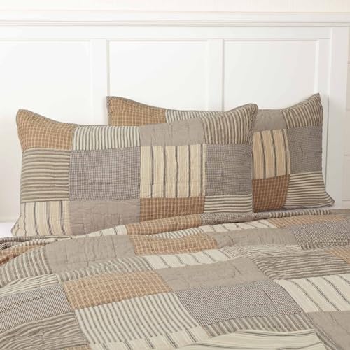 VHC Brands Sawyer Mill Quilt Set - Farmhouse-Style Quilt Pillow Shams