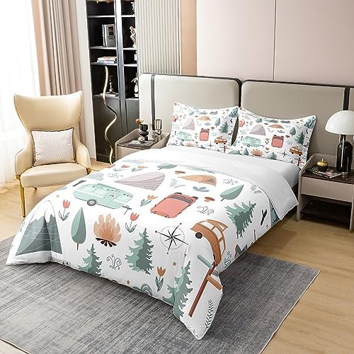 Erosebridal Kids Camper Theme 100 Cotton Duvet Cover Set King