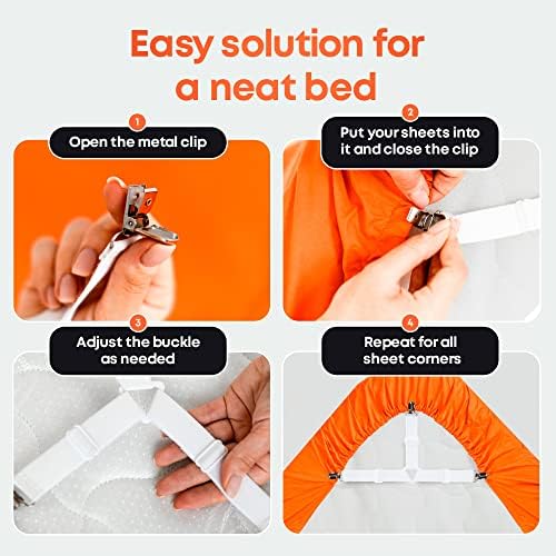 5 Stars United Bed Sheet Straps Set