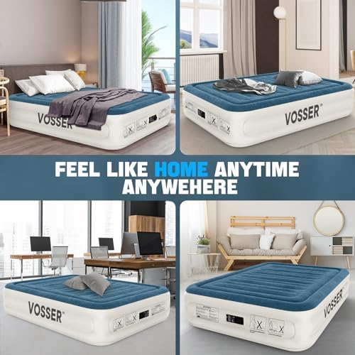 Queen Air Mattress with Built-in Pump