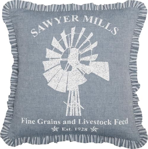 Chambray Farmhouse Pillow VHC Brands
