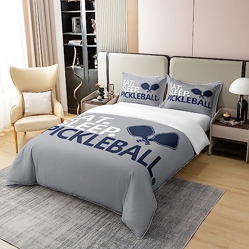 Comfortable King-Duvet Cover 100 Cotton for Pickleball Bedding Set