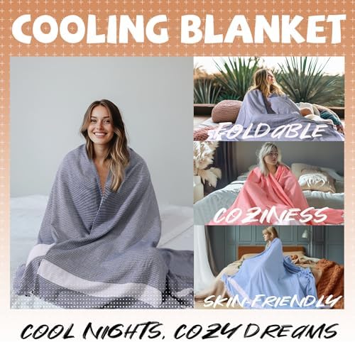 Genovega Breathable Cooling Queen Bedspread Blanket