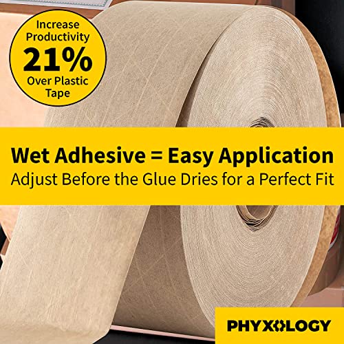 phyXology Ultra Durable Water-Activated Tape for Secure Packaging