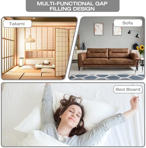 Perfect Queen Headboard Pillow for Mattress Gap