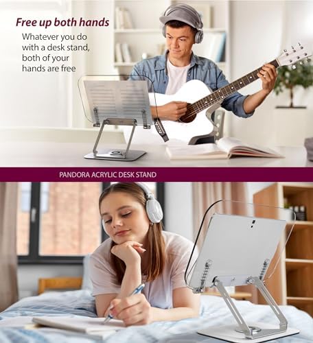 Ergonomic Book Stand with 360 Rotation