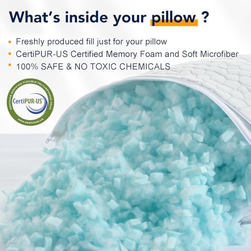 Cooling Ergonomic Memory Foam Pillow
