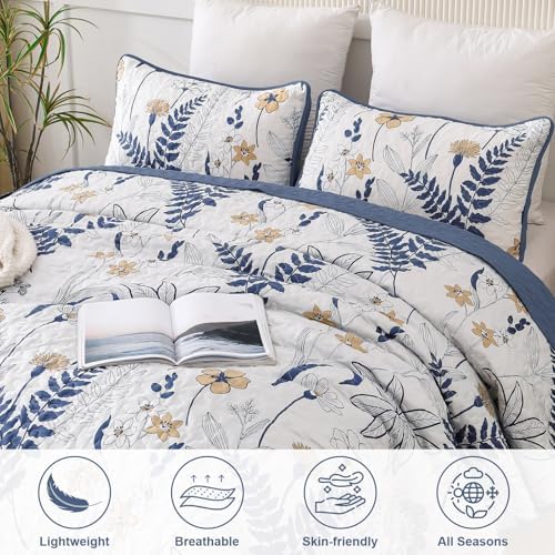 Anibedding Floral Quilt King Set