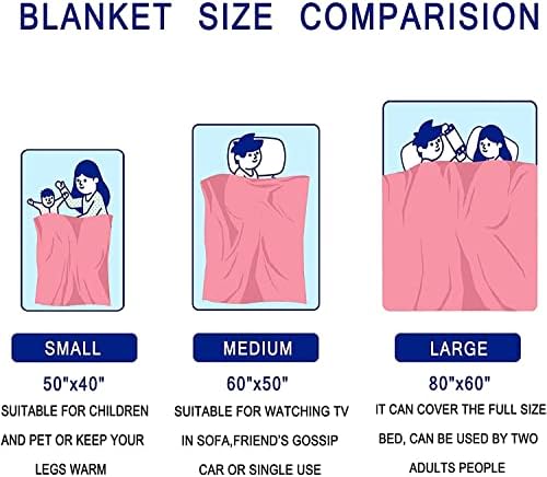 Perfect for Soccer More Lightweight and Cozy 50x40 Flannel Throw Blanket