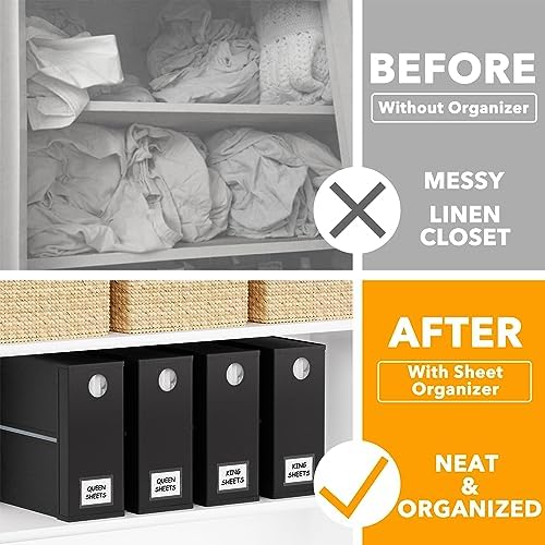 SpaceAid Folding Bed Sheet Organizers
