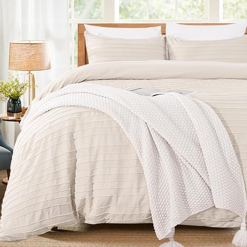NexHome Pro Duvet Cover Set Boho Style Light Khaki