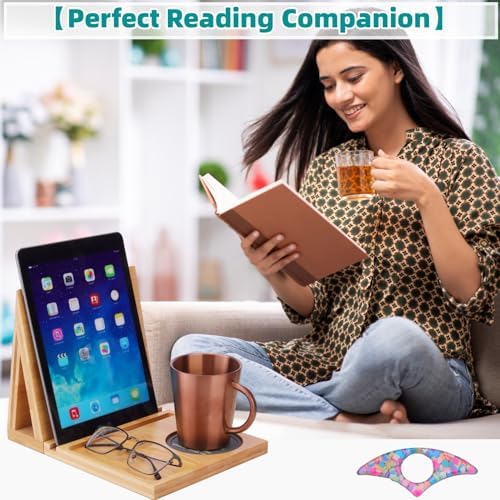 Bamboo Triangle Bookmark with Drink Holder Perfect for Reading in the USA