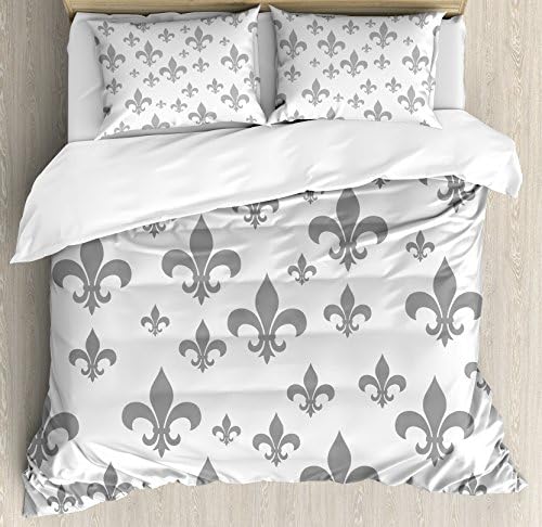 Ambesonne Fleur De Lis Duvet Cover Set