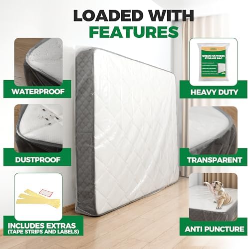 Queen Mattress Bag - Waterproof Storage for Moving