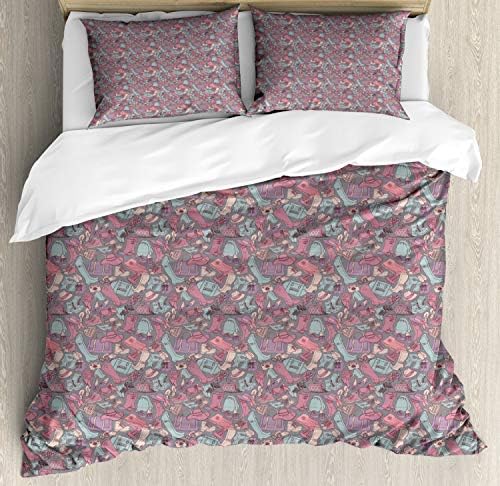 Durable Duvet Cover Set for Women 3-Piece with Pillow Shams