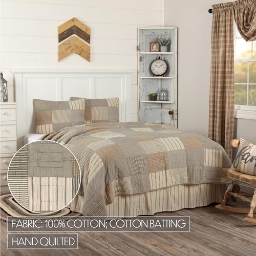 VHC Brands Sawyer Mill Quilt Set - Farmhouse-Style Quilt Pillow Shams