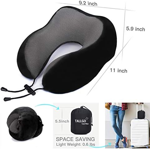 Adjustable Memory Foam Travel Pillow
