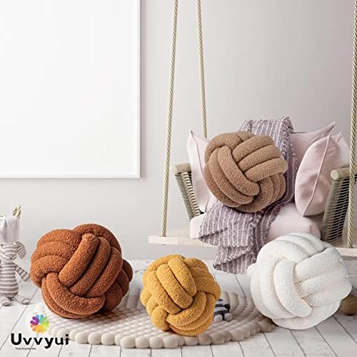 Uvvyui Knot Pillow Ball 11-Inch Khaki
