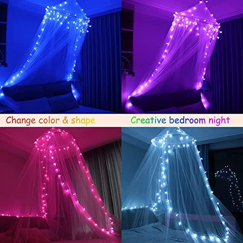 Starry Night Lights Bed Canopy