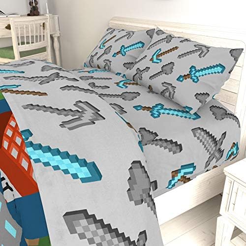 Jay Franco Minecraft Isometric Characters Twin Sheet Set