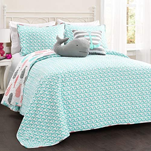 Lush Decor whimsical whale twin bedding set