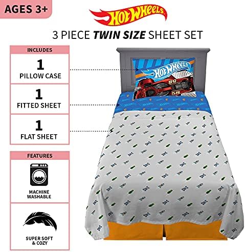 Hot Wheels Twin Bedding Set Super Soft Easy to Care For