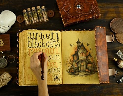 Mystic Hocus Pocus Leather Journal 13x10