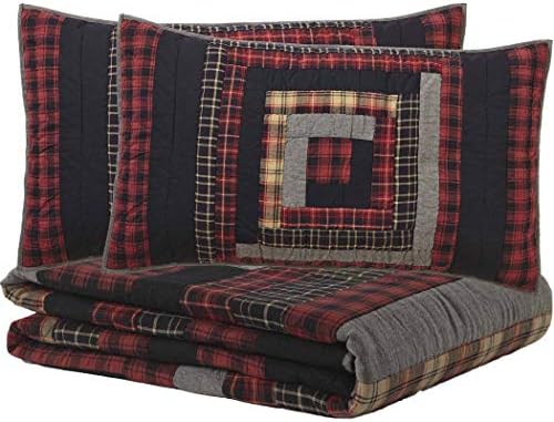 Cumberland Chambray Rustic Quilt Set California King Rustic Cotton Sham Oliveira Design