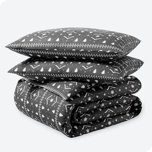Bare Home Flannel Duvet Cover Set KingCal King 100 Cotton Soft