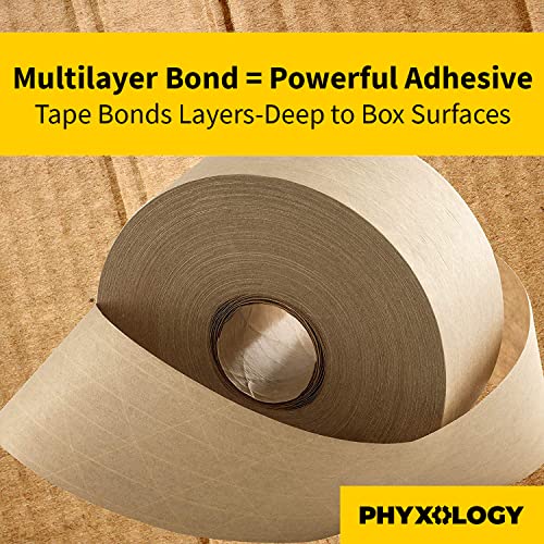 phyXology Ultra Durable Water-Activated Tape for Secure Packaging