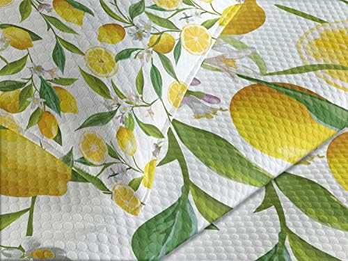 Nature Bedspread Set Exotic Lemon Tree with 2 Pillow Shams