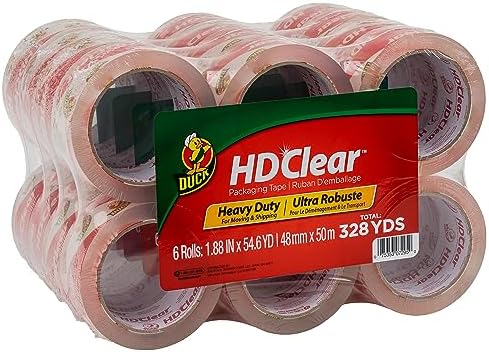 Duck HD Clear Packing Tape Refill - 24 Rolls