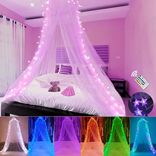 Starry Night Lights Bed Canopy